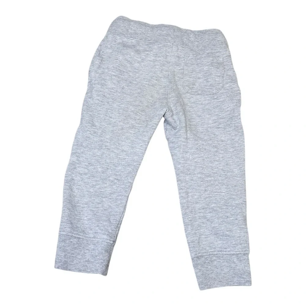 Disney Parks Joggers Kids 2T Mickey‎ Mouse Embroidered Gray Sweatpants Fleece